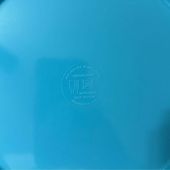 Wegmans Island Tropical Beach 3 pc Bowl Fork Spoon Melamine Serving Set NIP - Picture 6 of 8